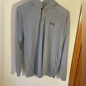 Under Armor Lightweight Gray Hoodie, Size Medium